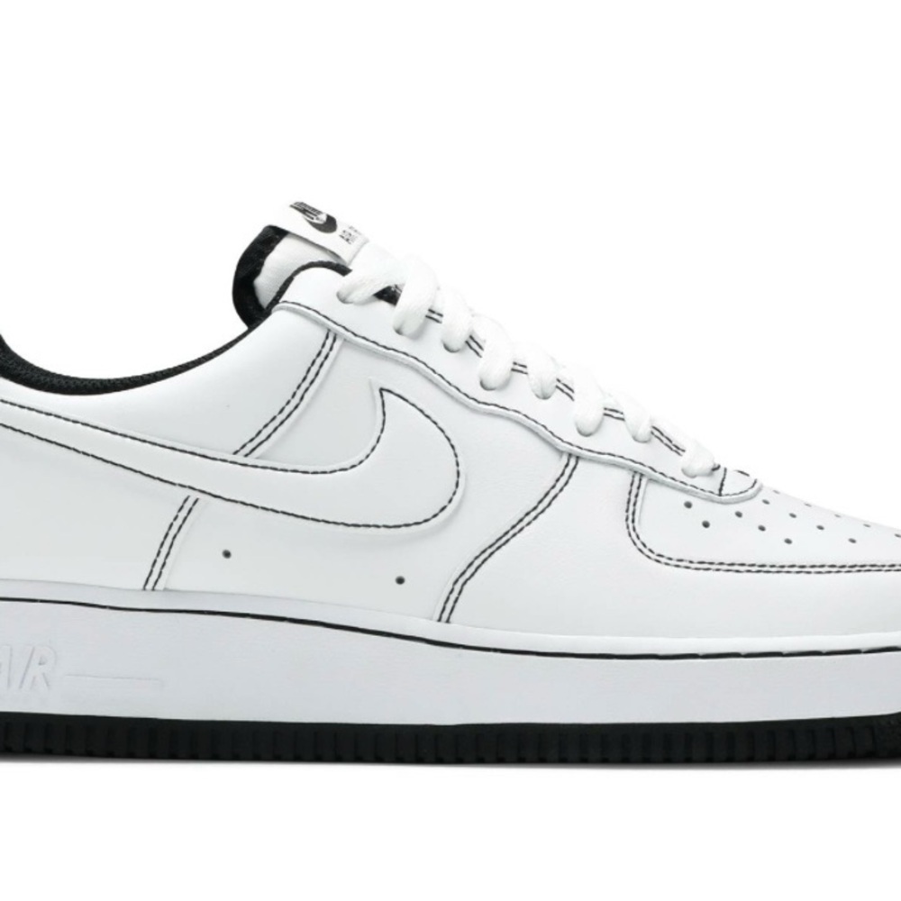 Nike Air Force 1 Low White Black Sneakers size 9.5